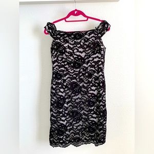 Aiden off the shoulder lace dress